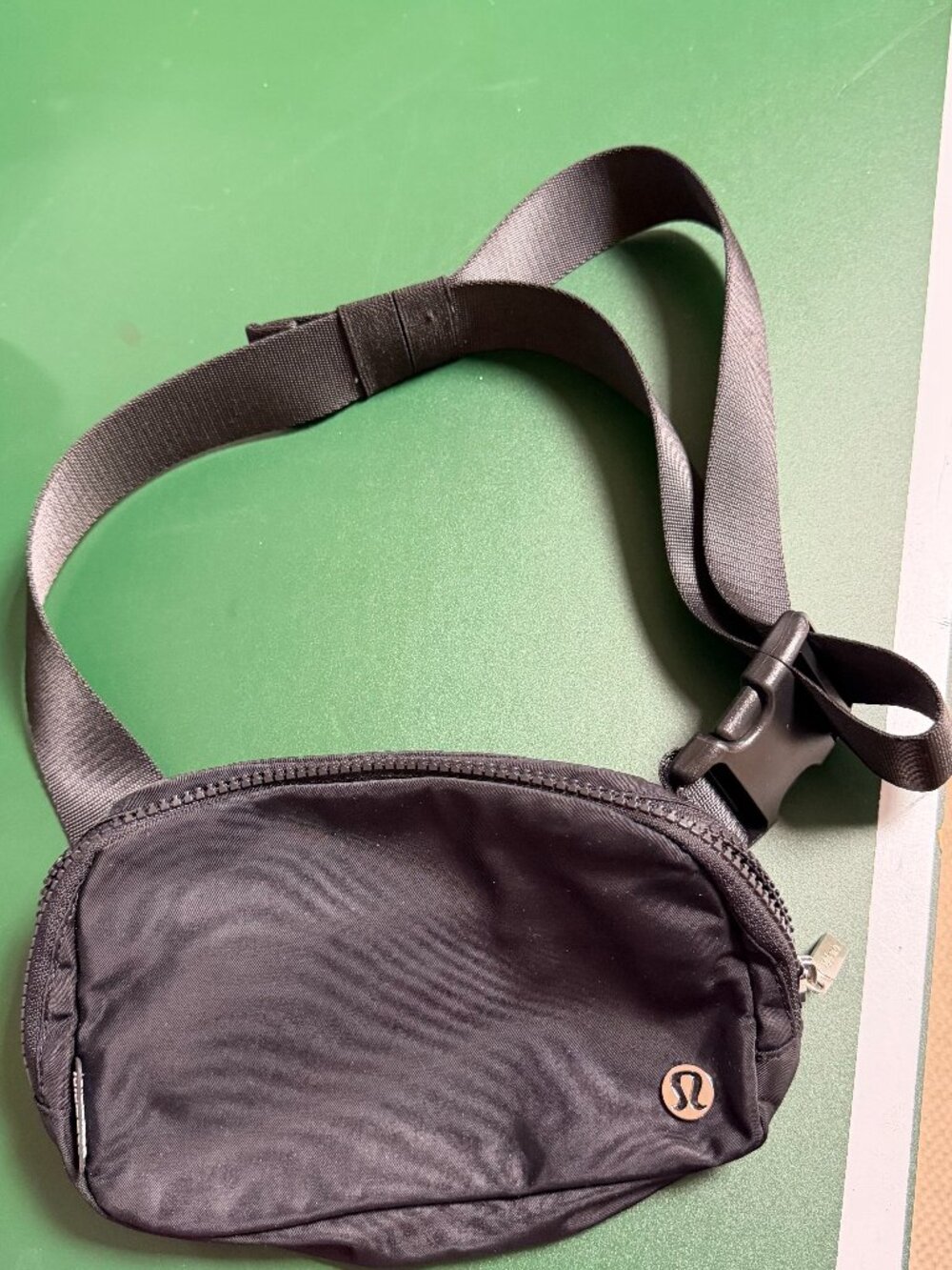 Black Lululemon belt bag